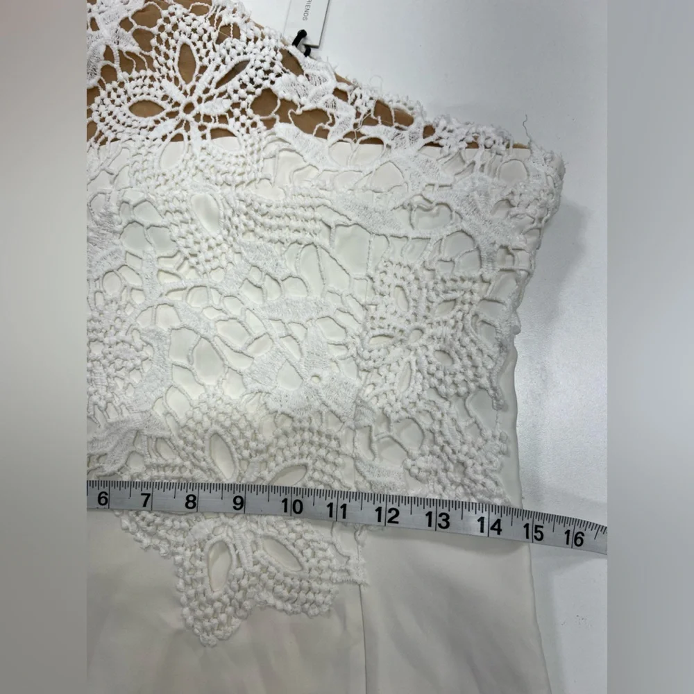 Lovers + Friends Yazmin Dress White Lace Size Small New With Tags - Picture 8 of 14
